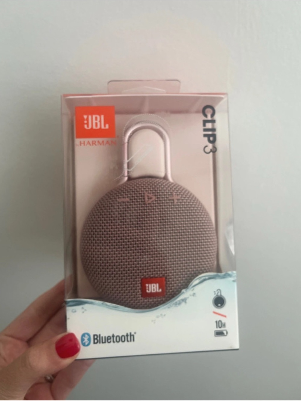 JBL Clip 3 Portable Bluetooth Speaker — Rose Pink - Picture 5 of 5